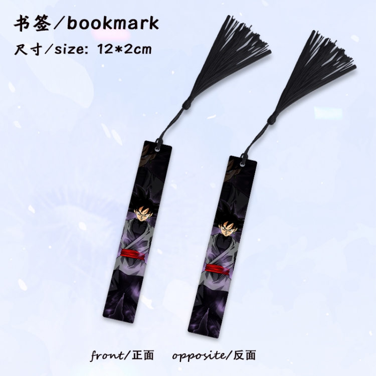 DRAGON BALL Anime full-color printed metal bookmark stationery accessories 12X2CM price for 5 pcs