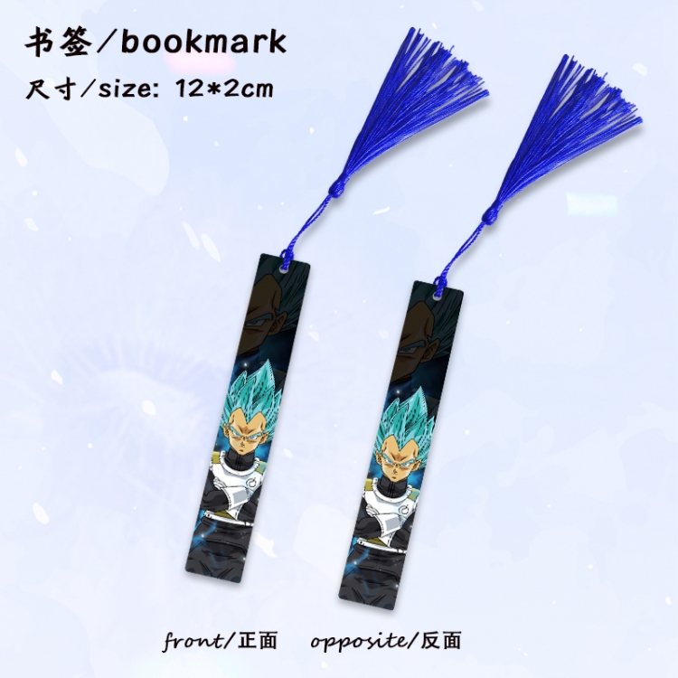 DRAGON BALL Anime full-color printed metal bookmark stationery accessories 12X2CM price for 5 pcs