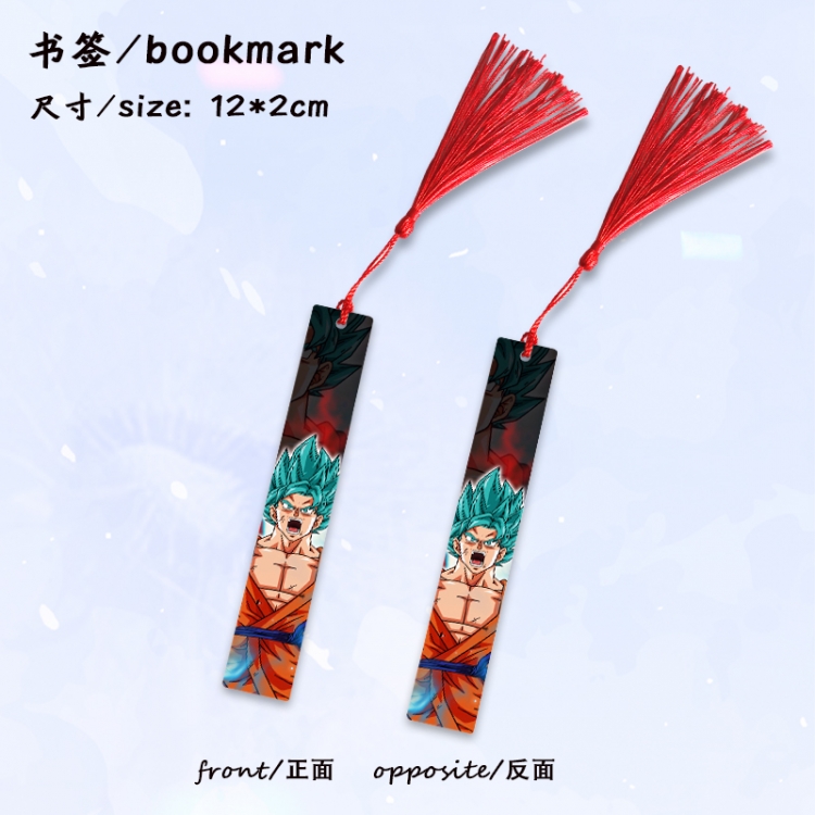 DRAGON BALL Anime full-color printed metal bookmark stationery accessories 12X2CM price for 5 pcs