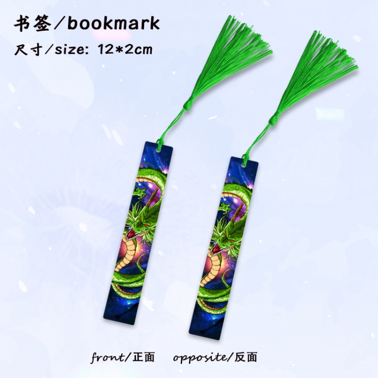 DRAGON BALL Anime full-color printed metal bookmark stationery accessories 12X2CM price for 5 pcs