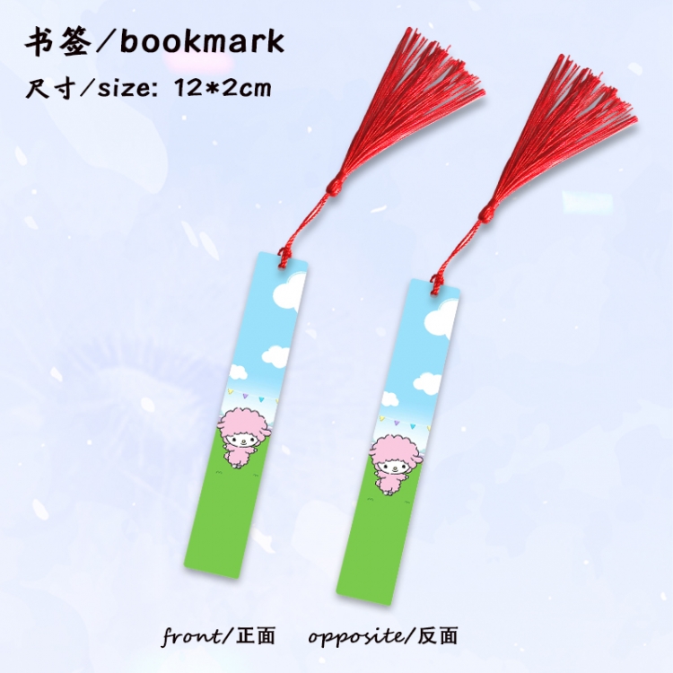 sanrio cartoon full-color printed metal bookmark stationery accessories 12X2CM price for 5 pcs