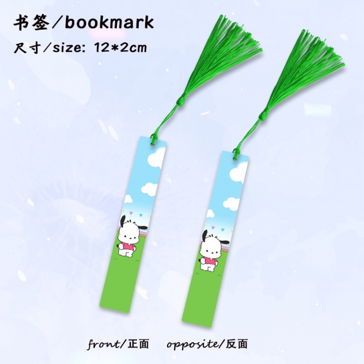 sanrio cartoon full-color printed metal bookmark stationery accessories 12X2CM price for 5 pcs