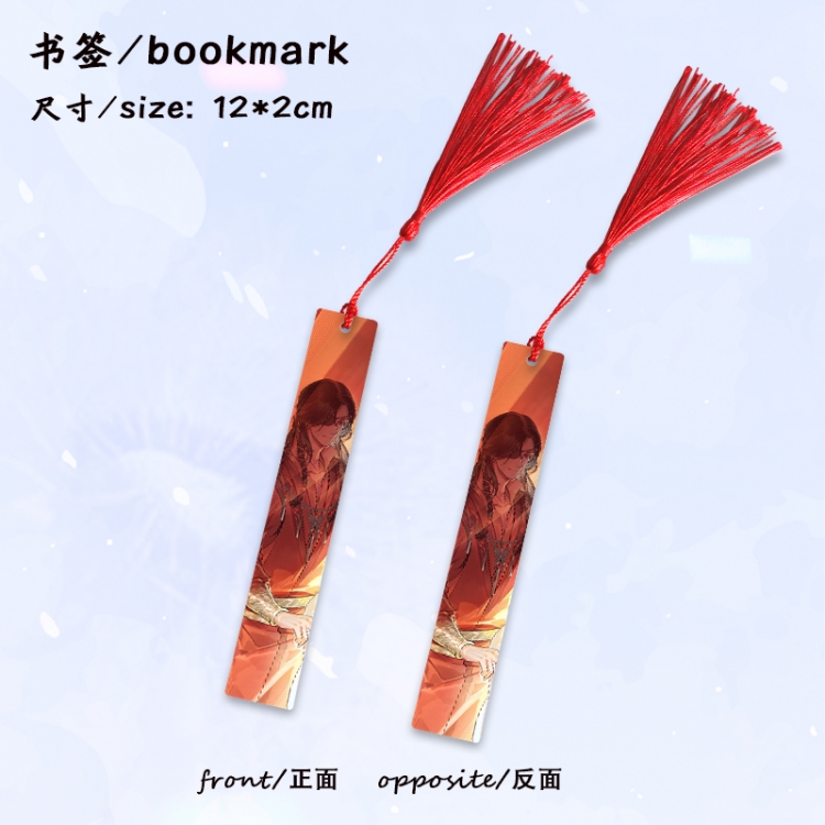 Heaven Official's Blessing Anime full-color printed metal bookmark stationery accessories 12X2CM price for 5 pcs
