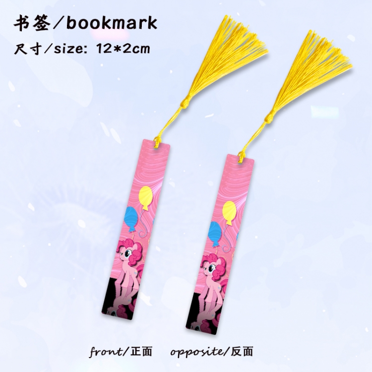 My Little Pony Anime full-color printed metal bookmark stationery accessories 12X2CM price for 5 pcs