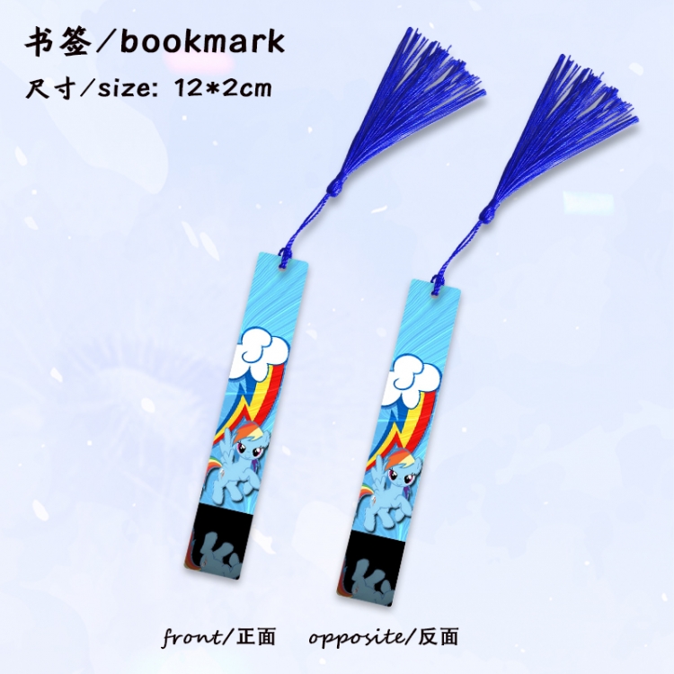 My Little Pony Anime full-color printed metal bookmark stationery accessories 12X2CM price for 5 pcs