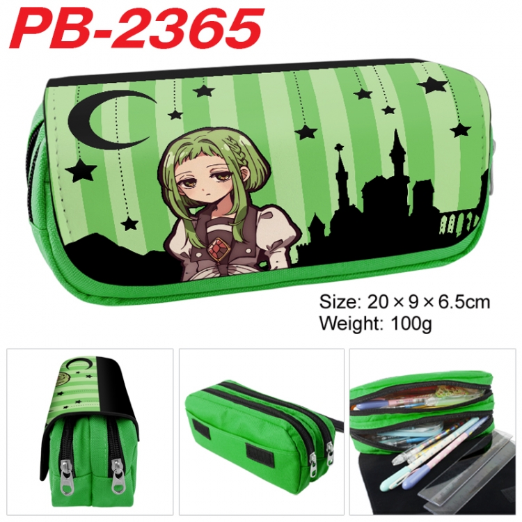 Toilet-bound Hanako-kun Anime double-layer pu leather printing pencil case 20x9x6.5cm