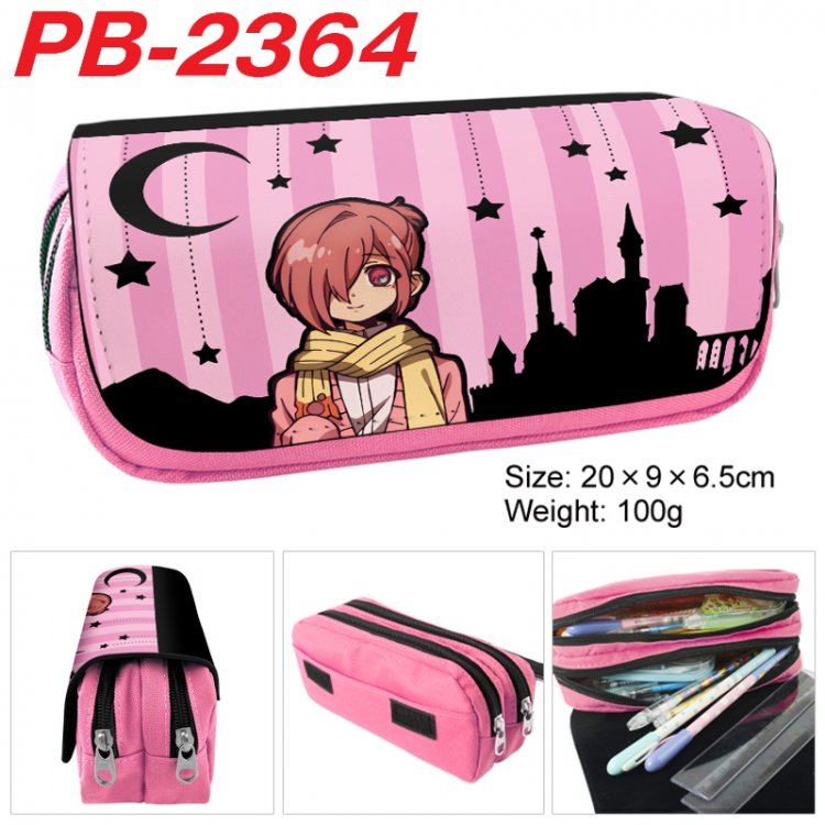 Toilet-bound Hanako-kun Anime double-layer pu leather printing pencil case 20x9x6.5cm