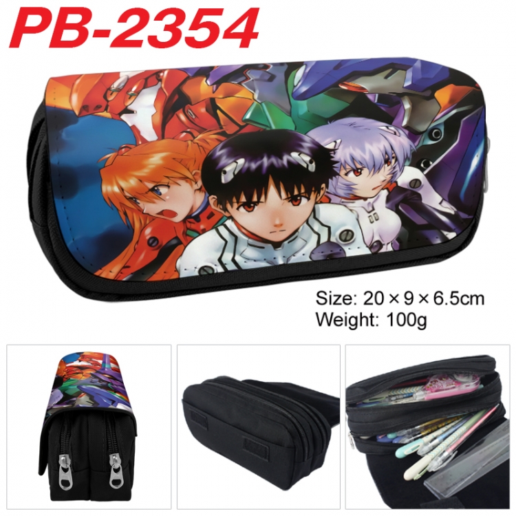 EVA Anime double-layer pu leather printing pencil case 20x9x6.5cm
