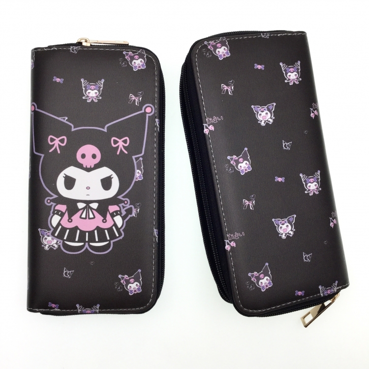 Kuromi Full Color Printing Long section Zipper Wallet Purse