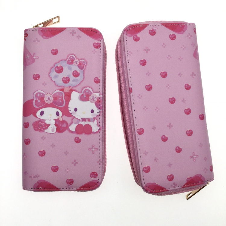 melody Full Color Printing Long section Zipper Wallet Purse