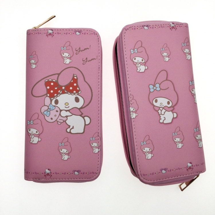 melody Full Color Printing Long section Zipper Wallet Purse