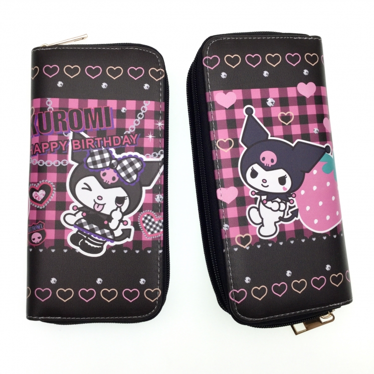 Kuromi Full Color Printing Long section Zipper Wallet Purse