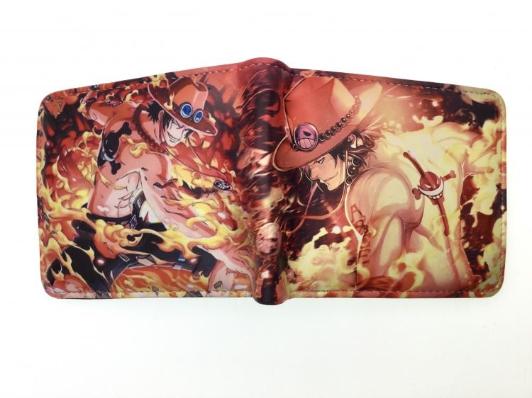 One Piece Anime two fold  Short wallet 11X9.5CM 60G 