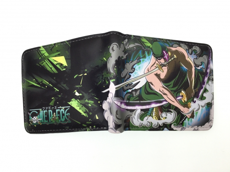 One Piece Anime two fold  Short wallet 11X9.5CM 60G 