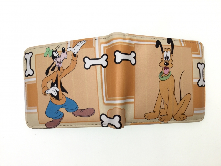 Donald Duck Anime two fold  Short wallet 11X9.5CM 60G