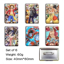 One Piece Anime square tinplat...