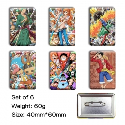 One Piece Anime square tinplat...