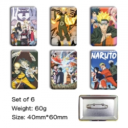 Naruto Anime square tinplate b...