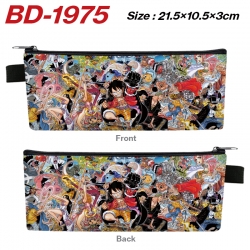 One Piece Anime PU Leather Zip...