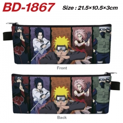Naruto Anime PU Leather Zipper...
