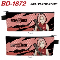 Naruto Anime PU Leather Zipper...