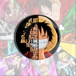 One Piece Anime tinplate brooc...