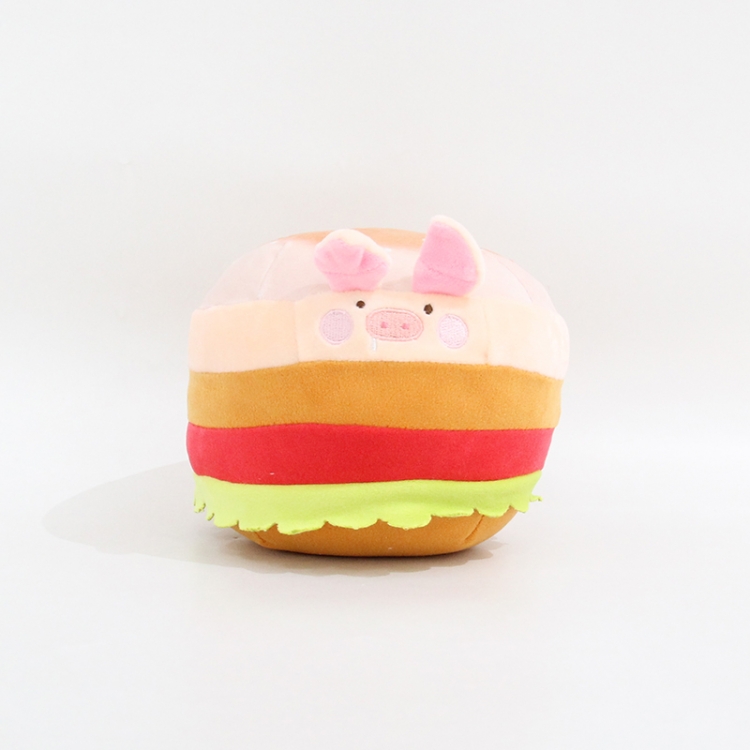 Burger Doll Elastic fabric down cotton plush doll toy 16x16x15cm
