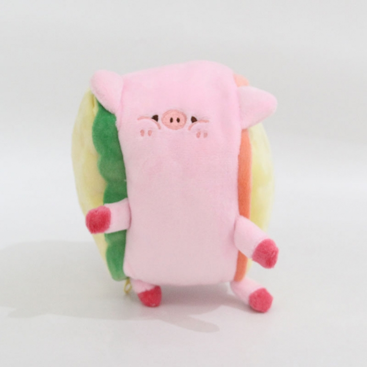 Hamburg Crystal Super Soft/PP Cotton Plush Doll Doll Zipper Bag 16x10x16cm