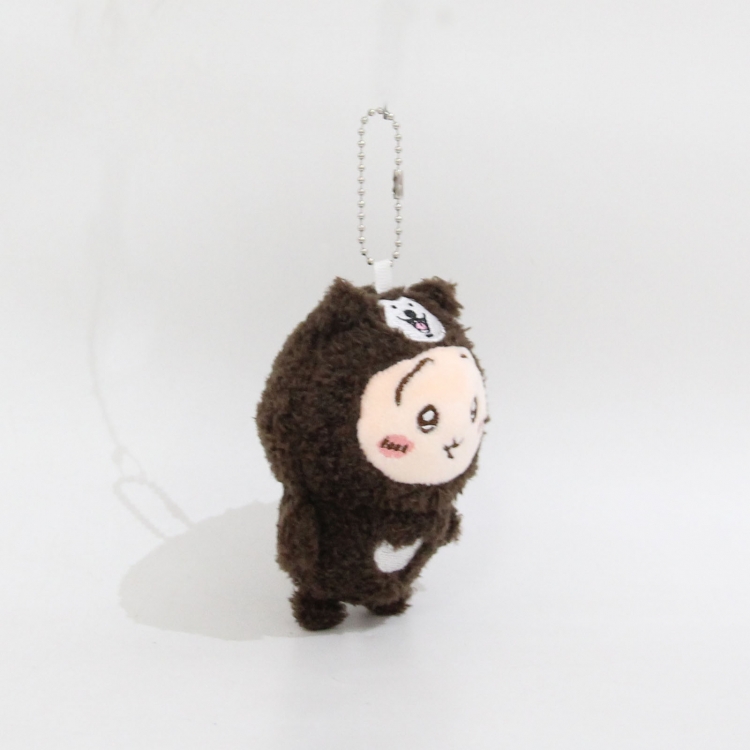 Self deprecating bear Wool+PP cotton plush toy pendant 10x8x4cm