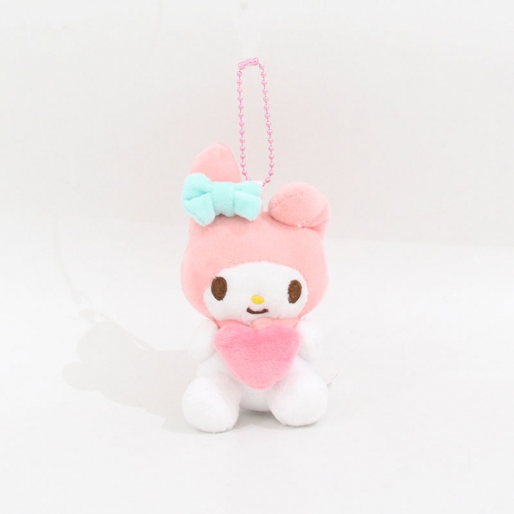 sanrio Crystal ultra soft+PP cotton plush doll small pendant 9x8x5cm price for 10 pcs