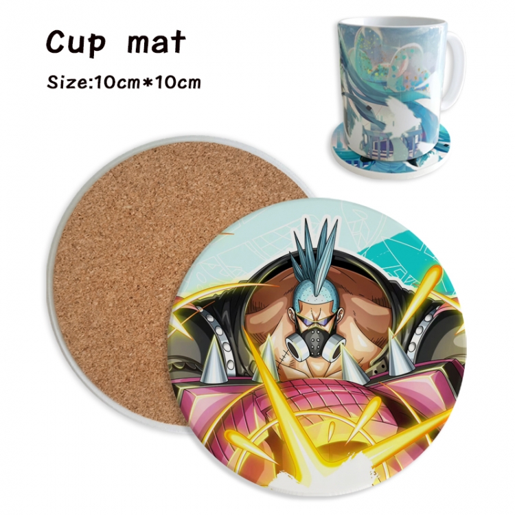 One Piece Anime ceramic water absorbing and heat insulating coasters price for 5 pcs