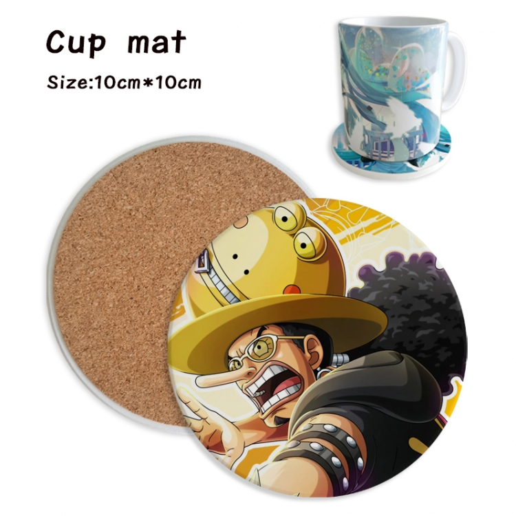 One Piece Anime ceramic water absorbing and heat insulating coasters price for 5 pcs