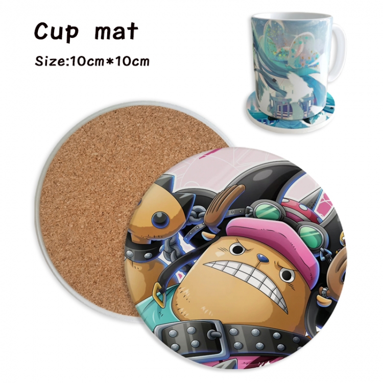 One Piece Anime ceramic water absorbing and heat insulating coasters price for 5 pcs