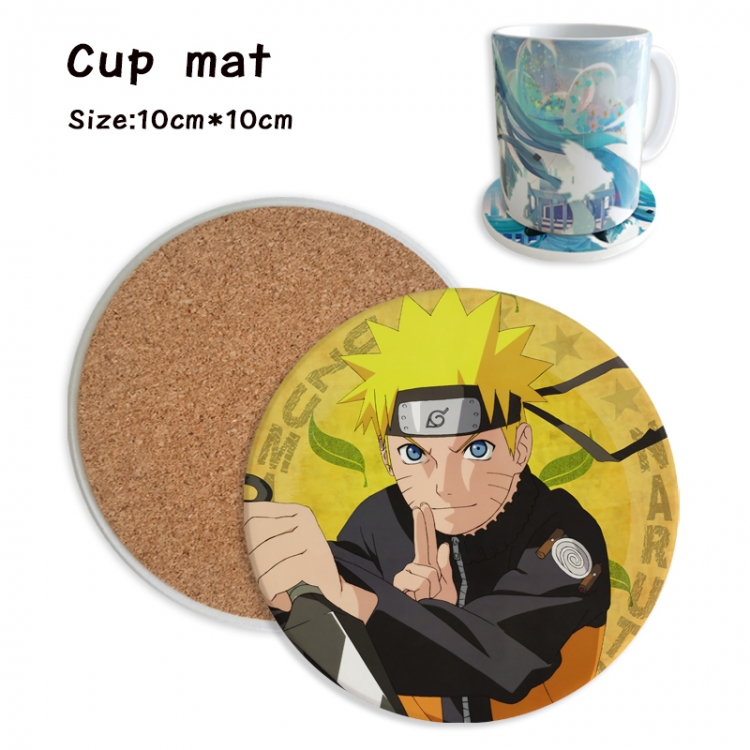 Naruto Anime ceramic water absorbing and heat insulating coasters price for 5 pcs