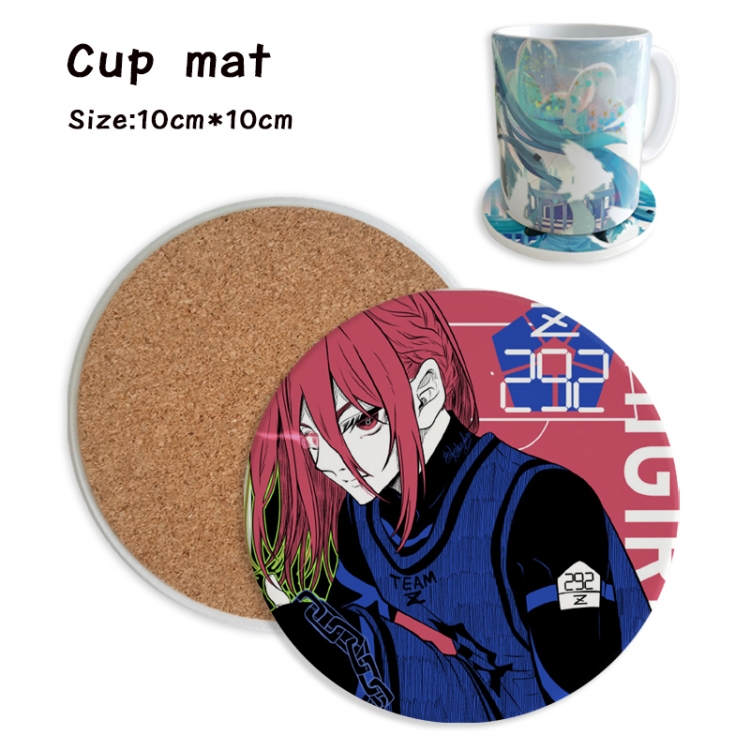 BLUE LOCK Anime ceramic water absorbing and heat insulating coasters price for 5 pcs