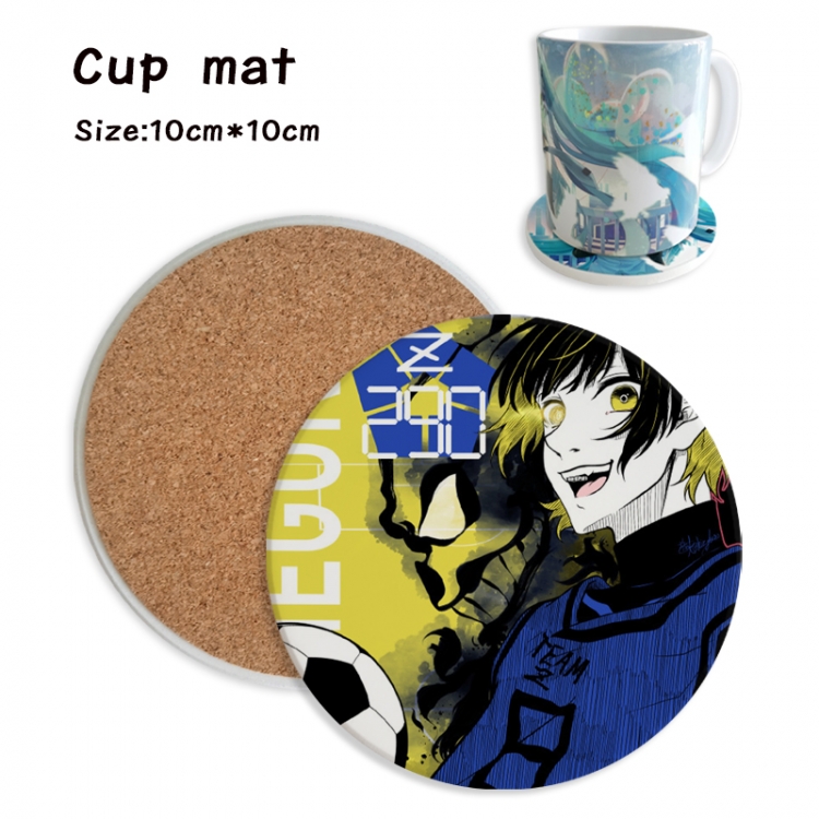BLUE LOCK Anime ceramic water absorbing and heat insulating coasters price for 5 pcs