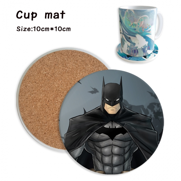 Batman Anime ceramic water absorbing and heat insulating coasters price for 5 pcs