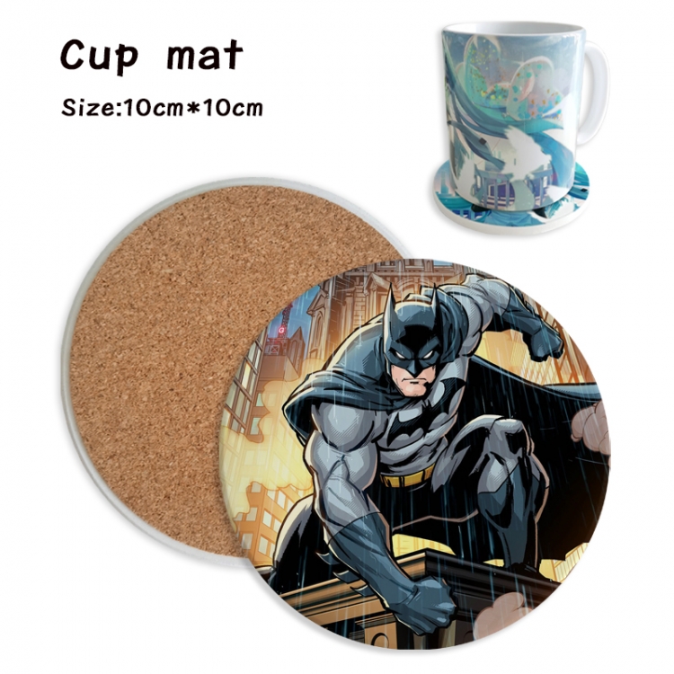 Batman Anime ceramic water absorbing and heat insulating coasters price for 5 pcs