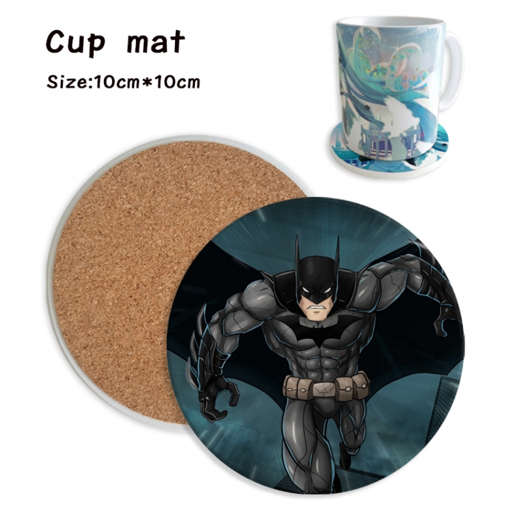 Batman Anime ceramic water absorbing and heat insulating coasters price for 5 pcs