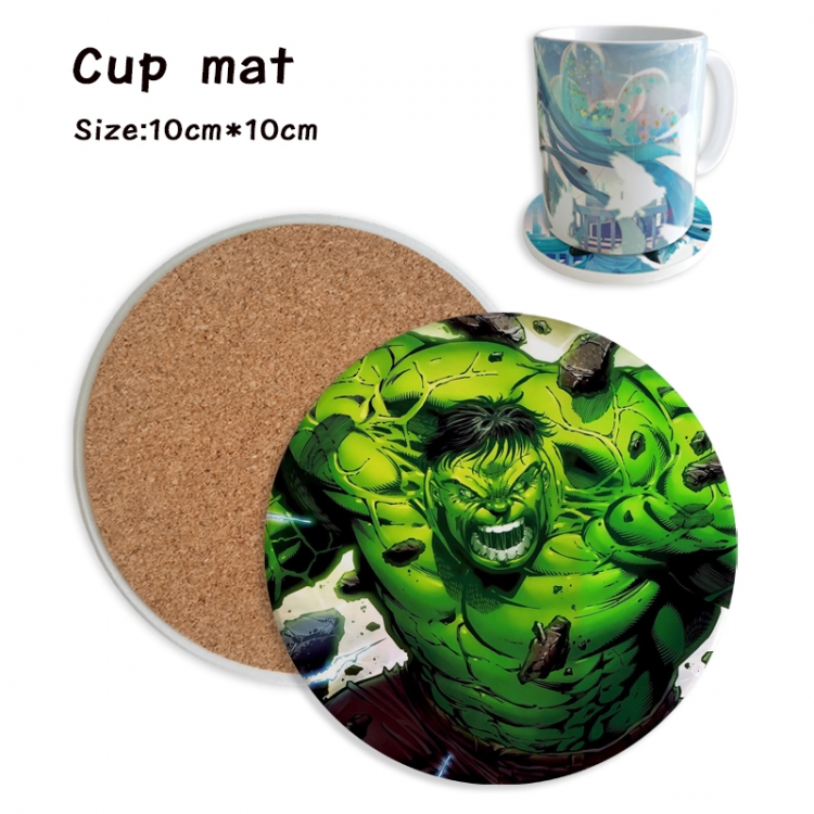 The Hulk Anime ceramic water absorbing and heat insulating coasters price for 5 pcs