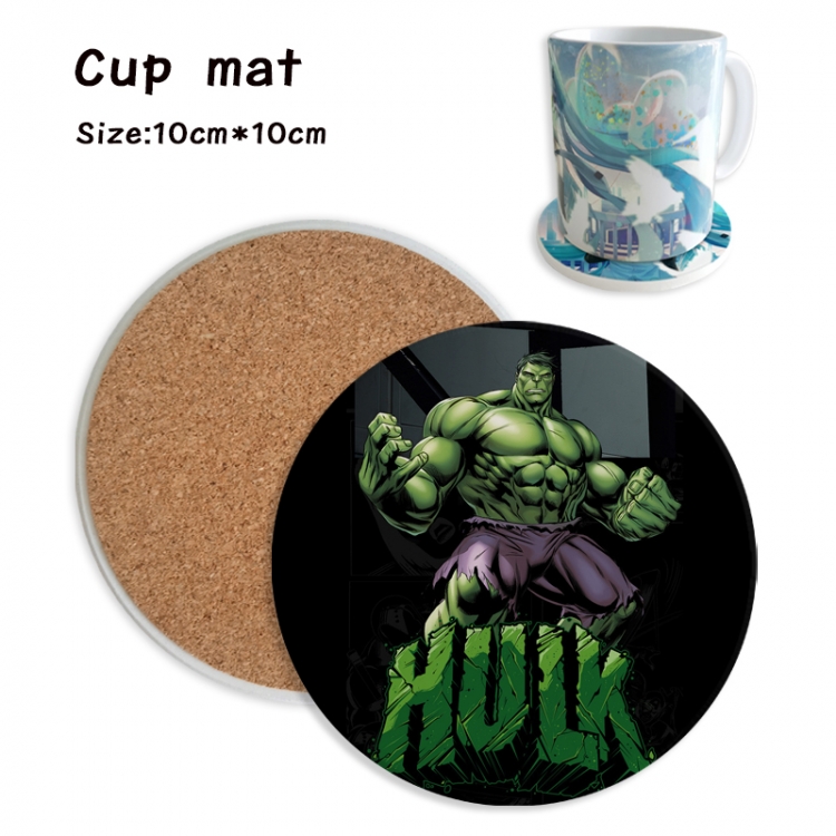 The Hulk Anime ceramic water absorbing and heat insulating coasters price for 5 pcs