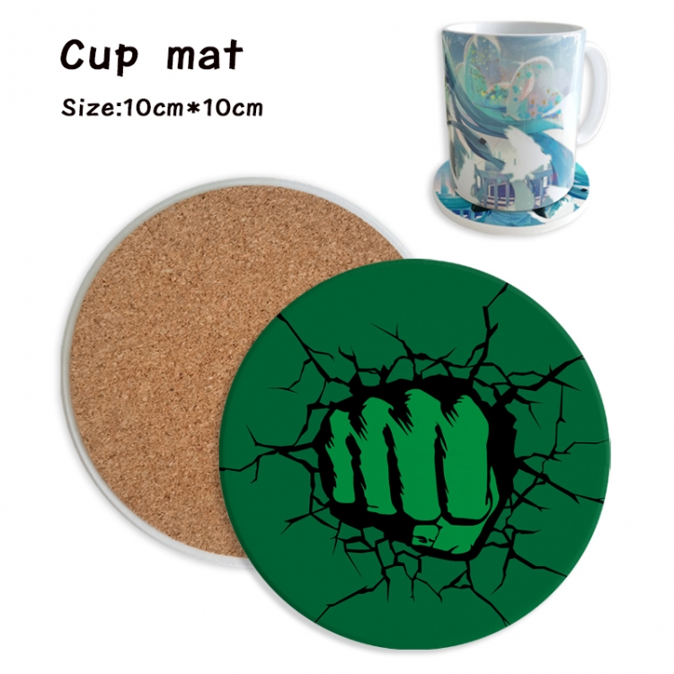 The Hulk Anime ceramic water absorbing and heat insulating coasters price for 5 pcs