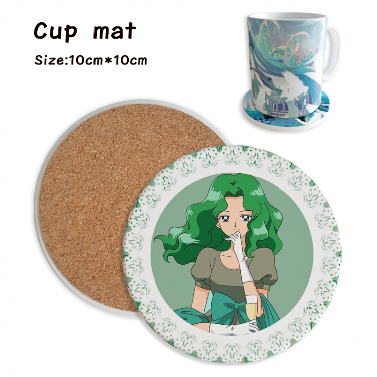 sailormoon Anime ceramic water absorbing and heat insulating coasters price for 5 pcs