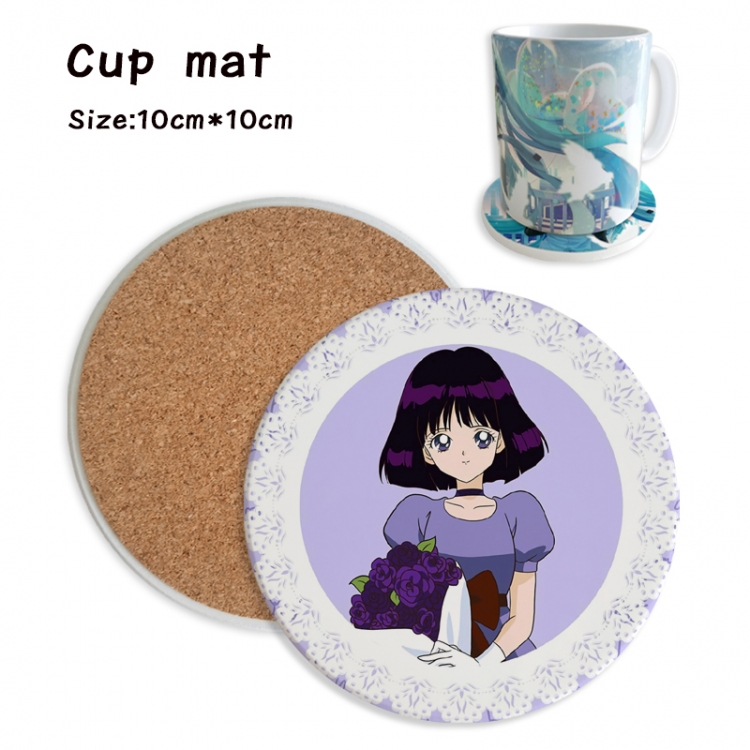 sailormoon Anime ceramic water absorbing and heat insulating coasters price for 5 pcs
