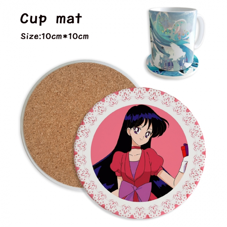 sailormoon Anime ceramic water absorbing and heat insulating coasters price for 5 pcs