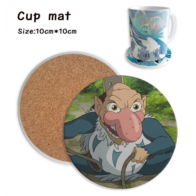 The Boy and the Heron Anime ceramic water absorbing and heat insulating coasters price for 5 pcs