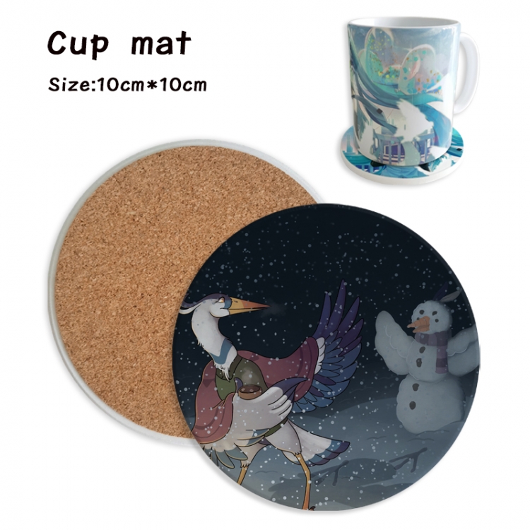 The Boy and the Heron Anime ceramic water absorbing and heat insulating coasters price for 5 pcs