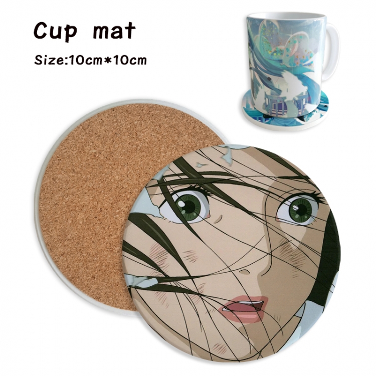 The Boy and the Heron Anime ceramic water absorbing and heat insulating coasters price for 5 pcs