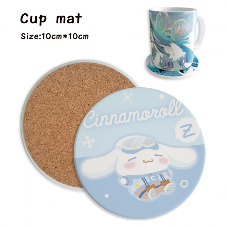 sanrio Anime ceramic water absorbing and heat insulating coasters price for 5 pcs