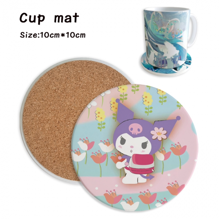 sanrio Anime ceramic water absorbing and heat insulating coasters price for 5 pcs